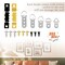 353PCS Picture Hanging Kit with Screws, Saw-tooth, D Ring Picture Hangers Assortment, Picture Hanging Hardware Tool for Frame Hanging - 7 Models